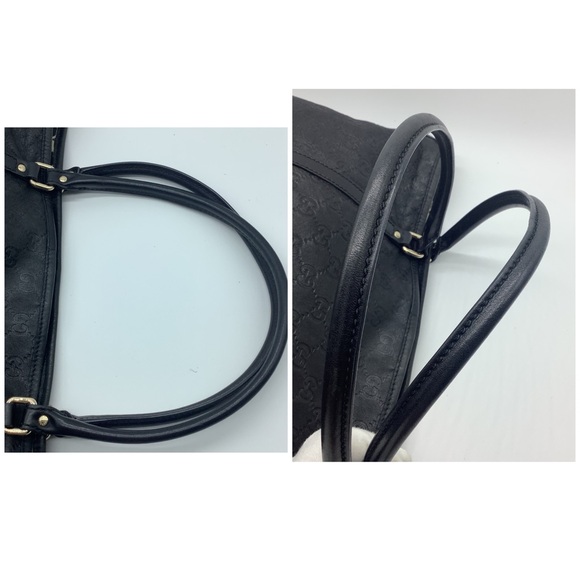 🛍️SOLD ON E..Y🛍️GUCCI Black Guccissima Large Tote/GENDERLESS - Picture 11 of 12